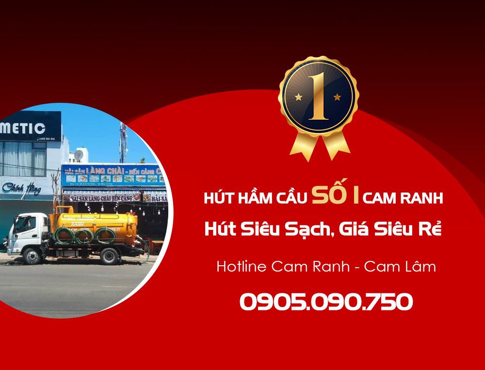 Hút Hầm Cầu Số 1 Cam Lâm-Cam Ranh, Hút Siêu Sạch, Giá Siêu Rẻ