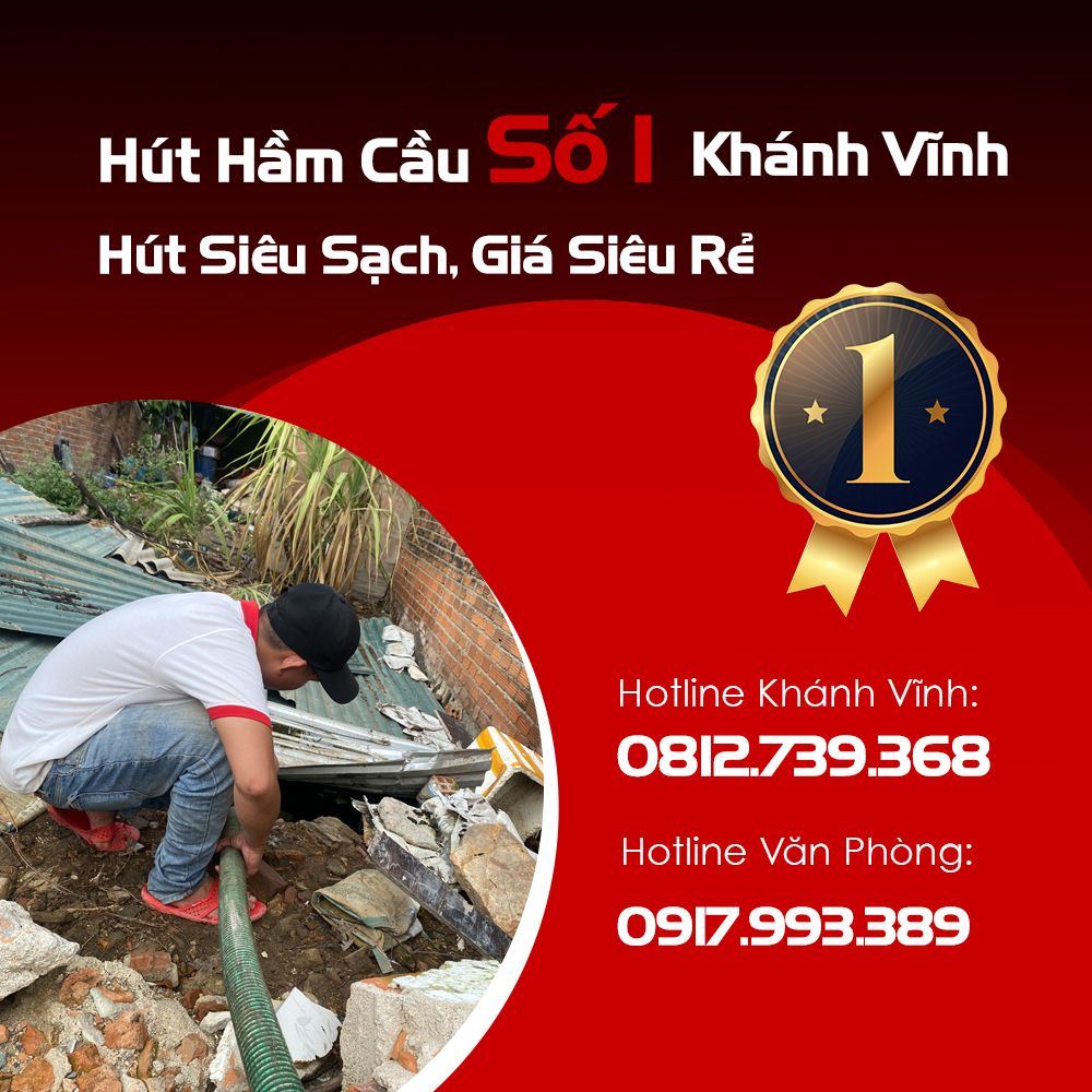 Hút Hầm Cầu Số 1 Khánh Vĩnh, Hút Siêu Sạch, Giá Siêu Rẻ