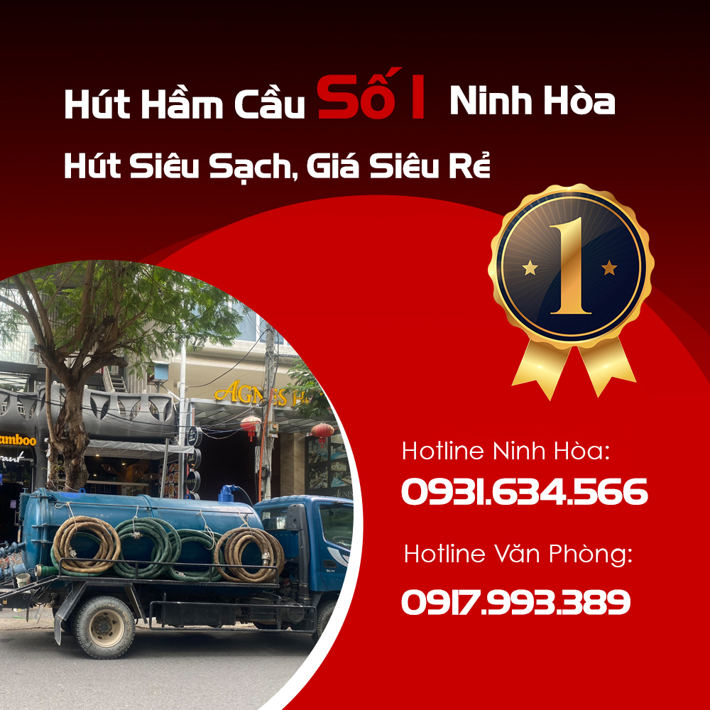 Hút Hầm Cầu Số 1 TX Ninh Hòa, Hút Siêu Sạch, Giá Siêu Rẻ