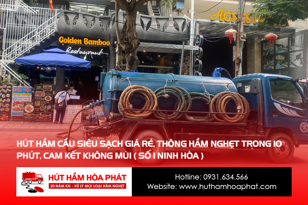 Hút Hầm Cầu Số 1 TX Ninh Hòa, Hút Siêu Sạch, Giá Siêu Rẻ