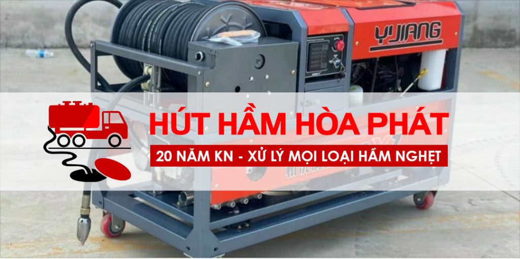 Máy hút hầm cầu áp lực cao Tại Hòa Phát Ninh Hòa