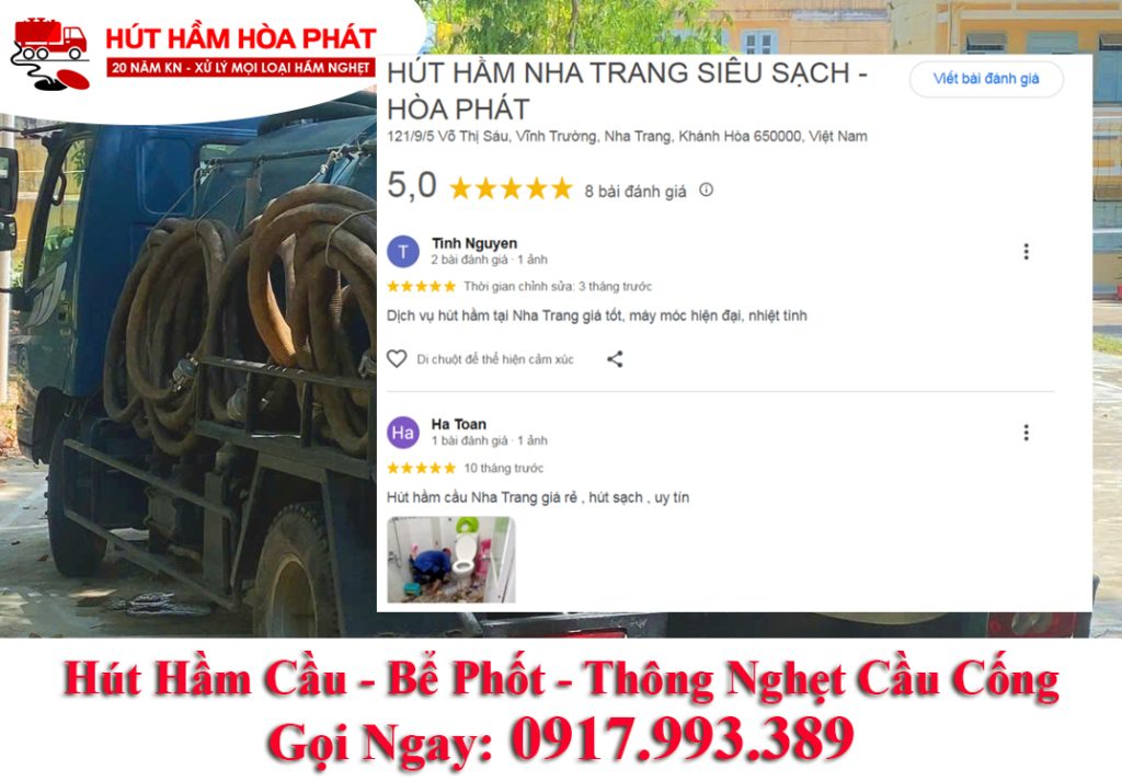 Review A–Z Dịch vụ Hút Hầm Cầu Hòa Phát – Số 1 Khánh Hòa