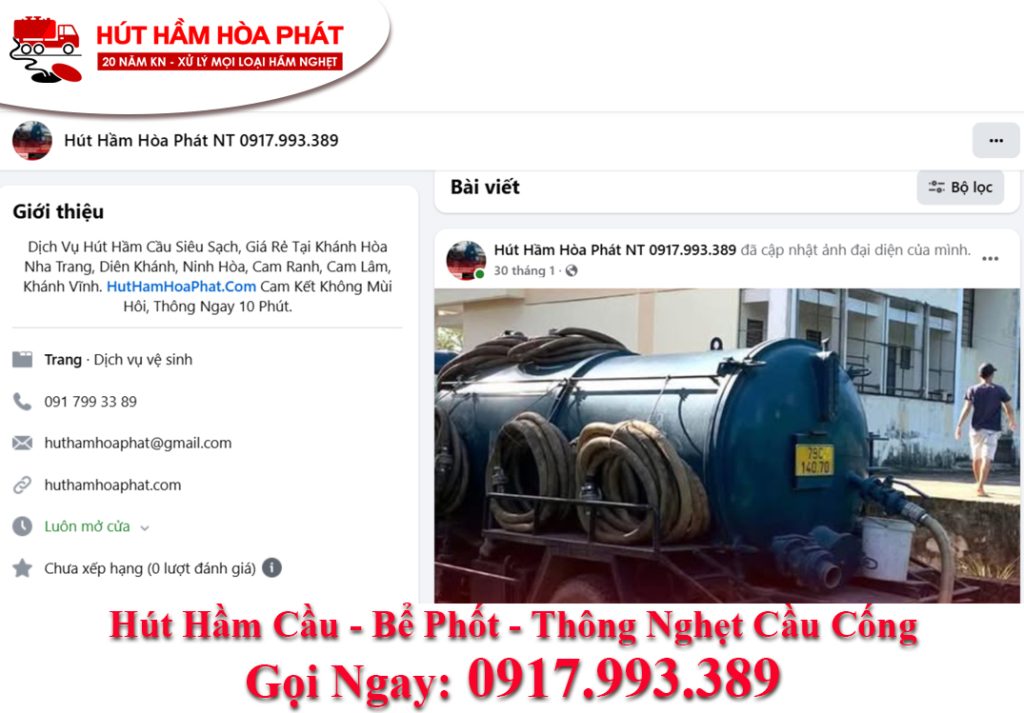Review A–Z Dịch vụ Hút Hầm Cầu Hòa Phát – Số 1 Khánh Hòa