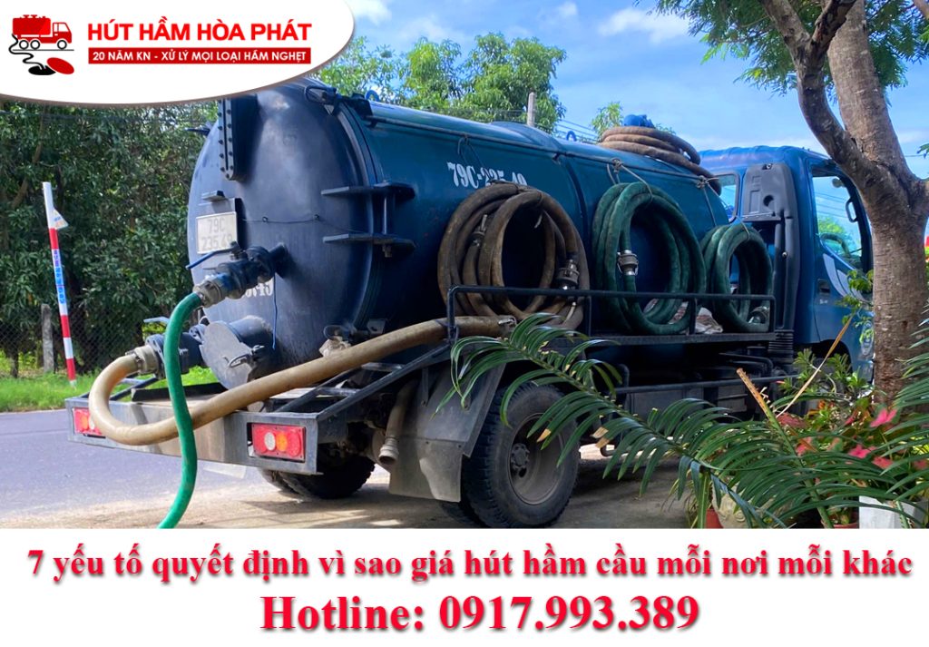 Hút hầm cầu Khánh Hòa nhưng giá mỗi nơi mỗi khác? Hãy chọn dịch vụ uy tín Hòa Phát NT