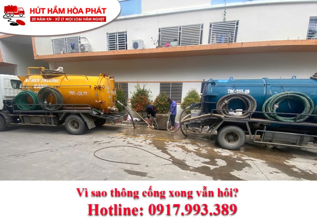 Vì sao thông cống xong vẫn hôi? Hãy để chuyên gia hút hầm cầu Hòa Phát NT giải đáp cho bạn