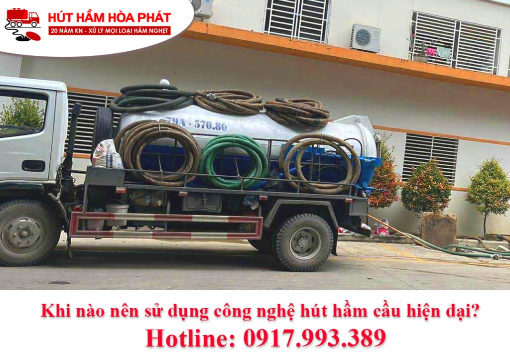 Công nghệ hút hầm cầu chân không mới tại Diên Khánh, Cam Ranh, Cam Lâm