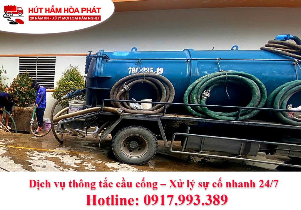 Giải pháp toàn diện từ dịch vụ hút hầm cầu Hòa Phát Khánh Hòa